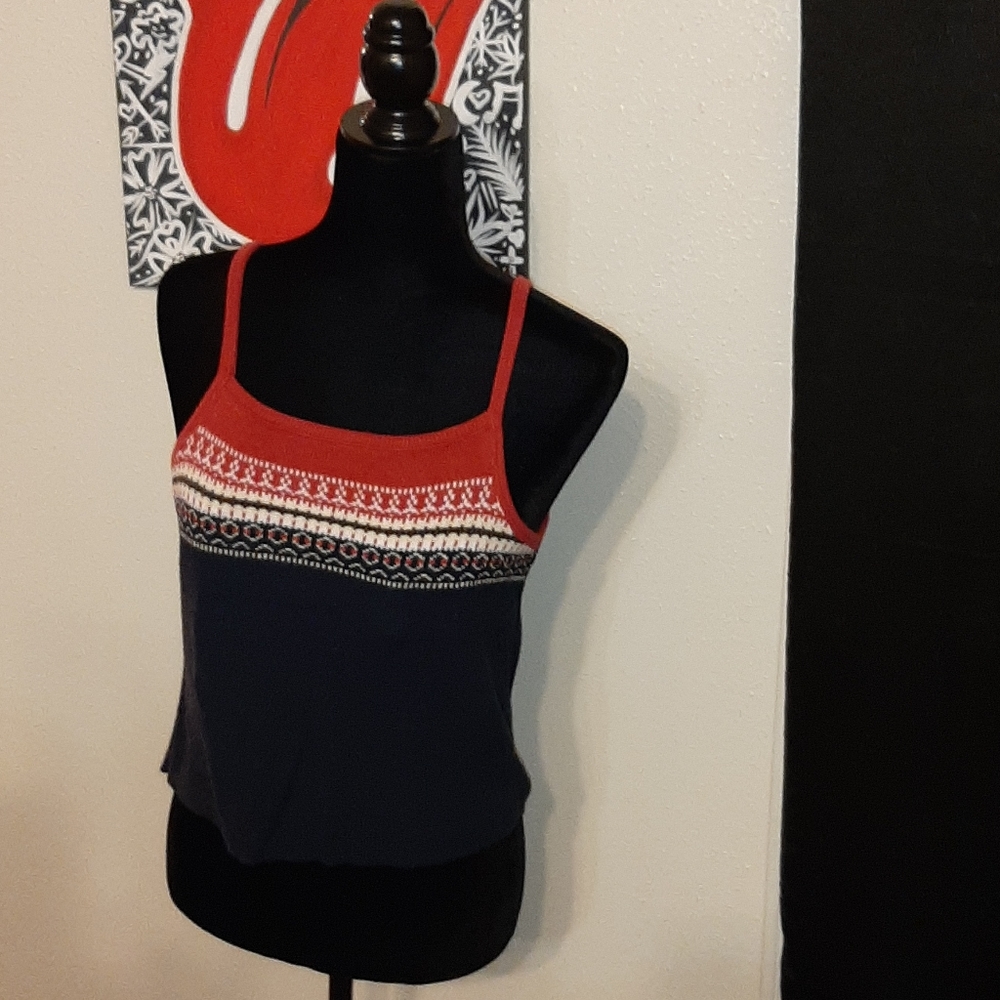 Vintage 90s preppy knit sweater tank